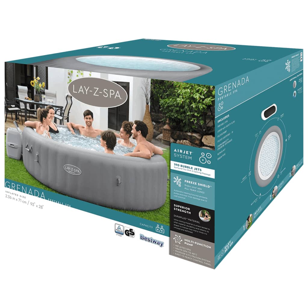 Bestway Lay-Z-Spa Grenada Airjet Runder Whirlpool