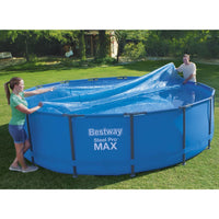 Thumbnail for Bestway Solar-Poolabdeckung Flowclear Rund 462 cm Blau