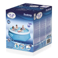 Thumbnail for Bestway Fast Set Aufblasbarer Swimmingpool Rund 244x66 cm 57265