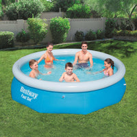 Thumbnail for Bestway Fast Set Aufblasbarer Swimmingpool Rund 305x76 cm 57266