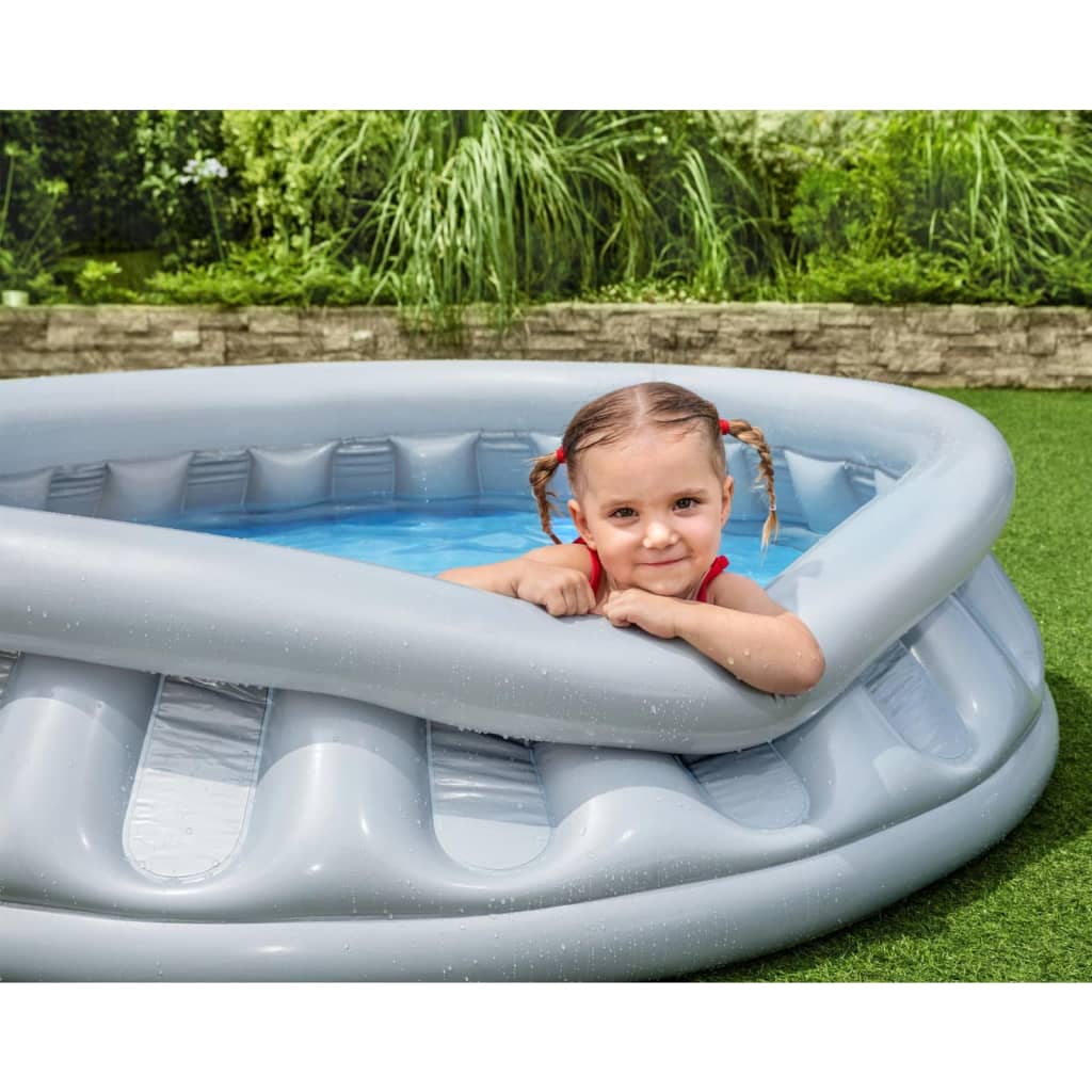 Bestway Schwimmbecken Space Ship Rund 152x43 cm Silbern