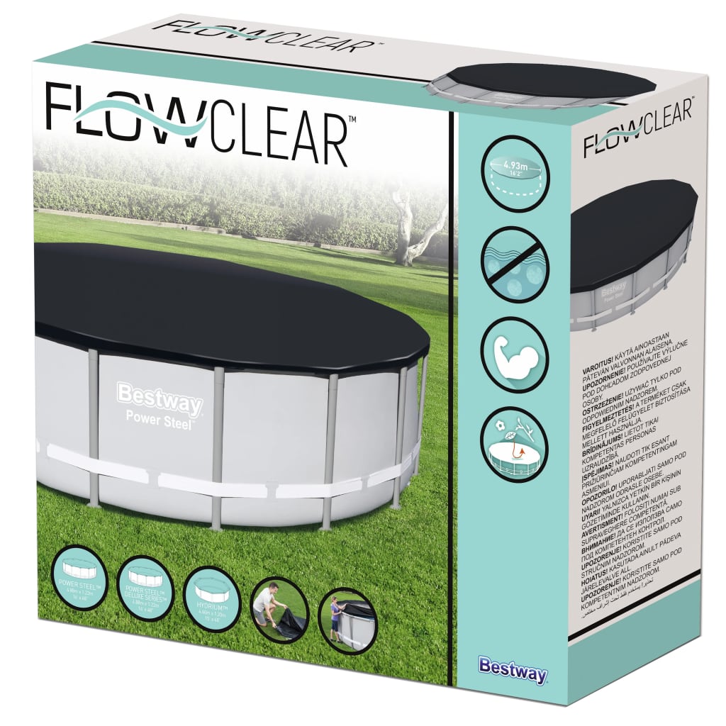 Bestway Poolabdeckung Flowclear 488 cm