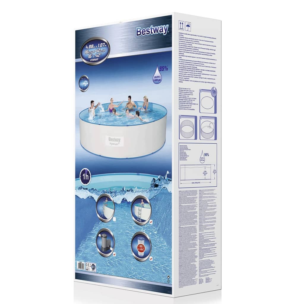 Bestway Hydrium Pro Schwimmbad Set Stahlrahmen 460x90 cm 56386