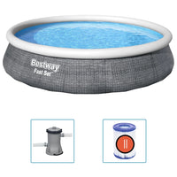Thumbnail for Bestway Fast Set Aufblasbares Pool-Set mit Pumpe 396x84 cm