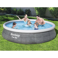 Thumbnail for Bestway Fast Set Aufblasbares Pool-Set mit Pumpe 396x84 cm