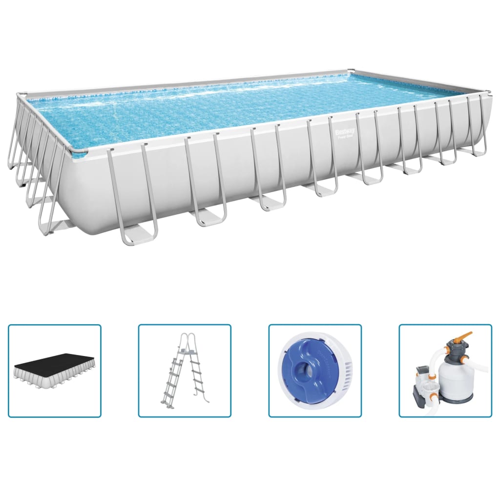 Bestway Power Steel Swimmingpool-Set 956x488x132 cm