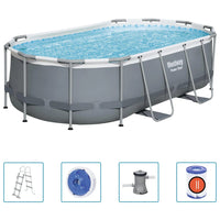 Thumbnail for Bestway Power Steel Aufstellpool Oval 427x250x100 cm