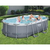 Thumbnail for Bestway Power Steel Aufstellpool Oval 427x250x100 cm