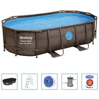Thumbnail for Bestway Power Steel Swimmingpool-Set 427x250x100 cm