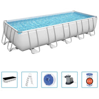 Thumbnail for Bestway Power Steel Frame-Pool Rechteckig 19281 L