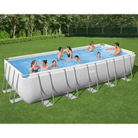 Thumbnail for Bestway Power Steel Frame-Pool Rechteckig 19281 L
