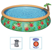 Thumbnail for Bestway Fast Set Aufblasbares Pool-Set Paradise Palms 457x84 cm
