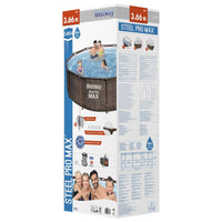 Thumbnail for Bestway Steel Pro MAX Swimmingpool-Set Deluxe Series Rund 366x100 cm