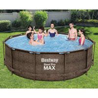 Thumbnail for Bestway Steel Pro MAX Swimmingpool-Set Deluxe Series Rund 366x100 cm
