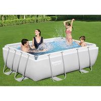 Thumbnail for Bestway Power Steel Swimmingpool-Set Rechteckig 282x196x84 cm