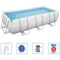 Thumbnail for Bestway Power Steel Pool-Set Rechteckig 404x201x100 cm