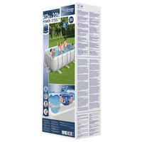 Thumbnail for Bestway Power Steel Swimmingpool-Set Rechteckig 412x201x122 cm