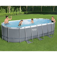 Thumbnail for Bestway Power Steel Aufstellpool Oval 549x274x122 cm