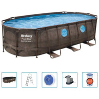 Thumbnail for Bestway Power Steel Swim Vista Series Swimmingpool-Set 549x274x122 cm