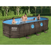 Thumbnail for Bestway Power Steel Swim Vista Series Swimmingpool-Set 549x274x122 cm