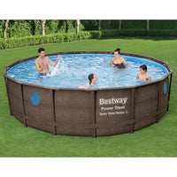 Thumbnail for Bestway Power Steel Swimmingpool-Set 488x122 cm