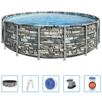 Thumbnail for Bestway Power Steel Swimming Pool 549x132 cm