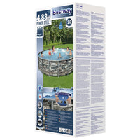 Thumbnail for Bestway Power Steel Swimmingpool-Set 488x122 cm