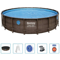 Thumbnail for Bestway Power Steel Swimmingpool-Set 549x122 cm