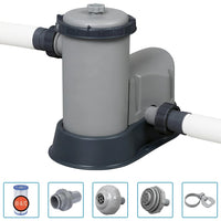 Thumbnail for Bestway Power Steel Swimmingpool-Set Rechteckig 549x274x122 cm