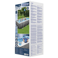 Thumbnail for Bestway Power Steel Swimmingpool-Set Rechteckig 549x274x122 cm