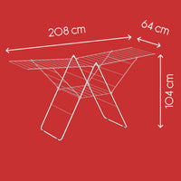 Thumbnail for Metaltex Flügelwäscheständer Amsterdam 32m