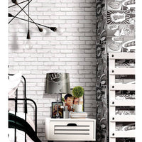 Thumbnail for Urban Friends & Coffee Tapete Mauerwerk Grau und Weiß