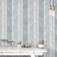 Thumbnail for Evergreen Tapete Gradient Stripes Blau
