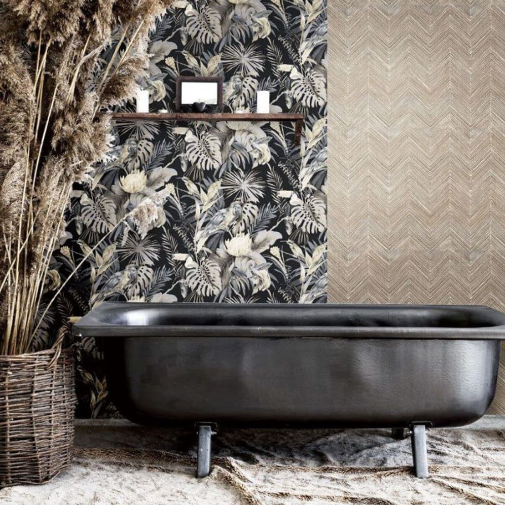 Topchic Tapete Herringbone Braun