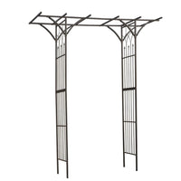 Thumbnail for Nature Gartenbogen Metall 114x66x232 cm Schwarz