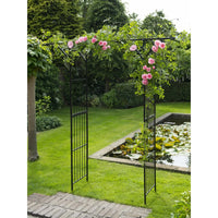 Thumbnail for Nature Gartenbogen Metall 114x66x232 cm Schwarz