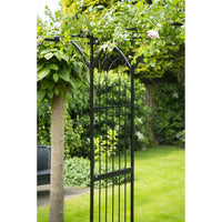 Thumbnail for Nature Gartenbogen Metall 114x66x232 cm Schwarz