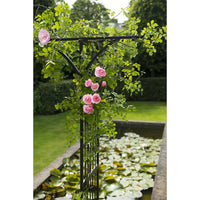 Thumbnail for Nature Gartenbogen Metall 114x66x232 cm Schwarz