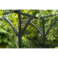 Thumbnail for Nature Gartenbogen Metall 114x66x232 cm Schwarz