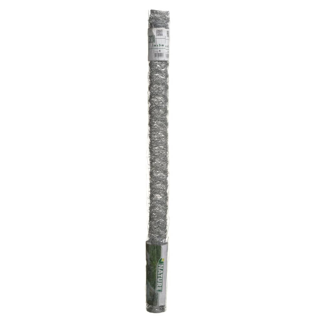 Nature Sechseckgeflecht 1x5 m 40 mm Verzinkter Stahl