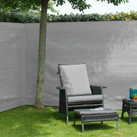 Thumbnail for Nature Garten-Sichtschutz Zaunblende PE 1,2×5 m Grau