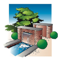 Thumbnail for Ubbink Niagara Wasserfall 90 cm Edelstahl mit LED Beleuchtung