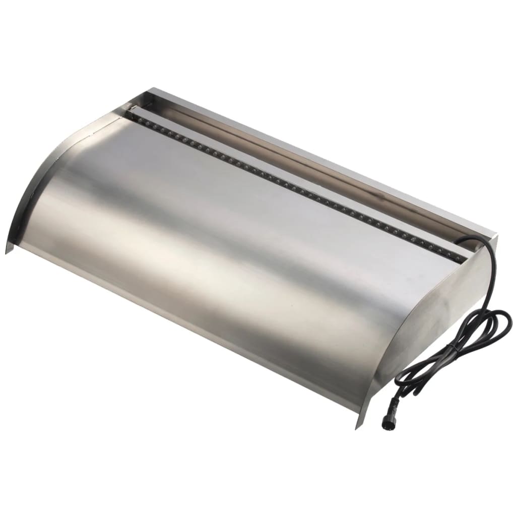 Ubbink Wasserfall-Element Nevada 60cm mit LED-Beleuchtung Edelstahl