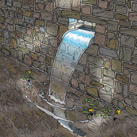 Thumbnail for Ubbink Wasserfall-Element Nevada 60cm mit LED-Beleuchtung Edelstahl