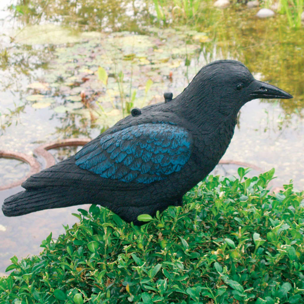 Ubbink Tierfigur Krähe Schwarz 27 cm 1382523