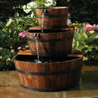 Thumbnail for Ubbink Garten-Wasserfall 3 Holzfässer