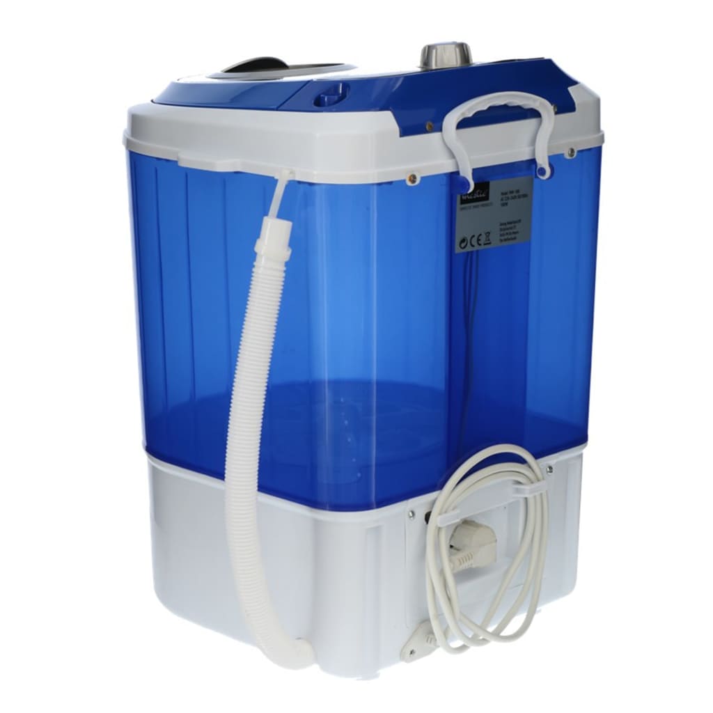 Mestic Waschmaschine Tragbar MW-100 Blau und Weiß 180W