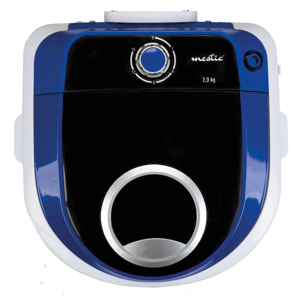 Mestic Waschmaschine Tragbar MW-100 Blau und Weiß 180W