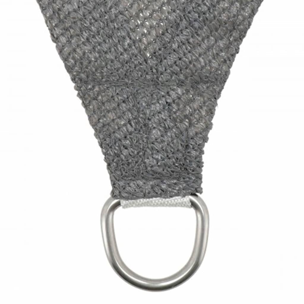 Livin'outdoor Sonnensegel Iseo HDPE Quadratisch 3,6x3,6 m Grau