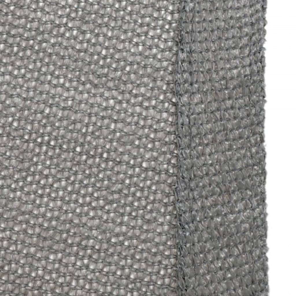 Livin'outdoor Sonnensegel Iseo HDPE Quadratisch 3,6x3,6 m Grau